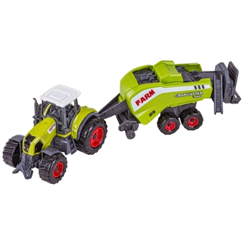 Zestaw 3 Pojazdów, Maszyny Rolnicze, 2 x Traktor, Kombajn, Farma