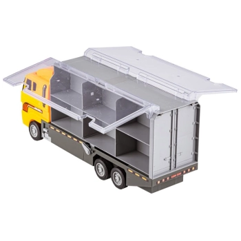 Ciężarówka, Transporter + Auta, Otwierana Laweta, Pojazdy Budowlane 7w1