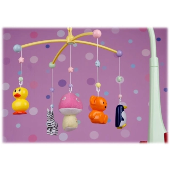 Kolorowa karuzela z pozytywką - zwierzątka