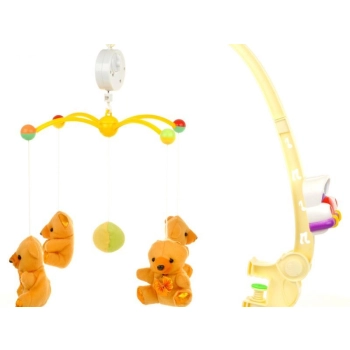 Wesoła Karuzela Z Pozytywką - Pluszowe Misie - Przecena