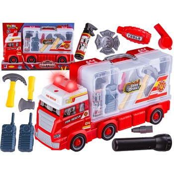 Zestaw Strażaka, Wóz Strażacki + Akcesoria