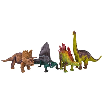 Zestaw Figurek Dinozaurów w kuferku + mata, Dinozaury 9 sztuk