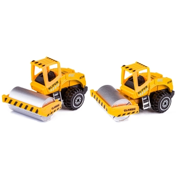 Metalowe Pojazdy Budowlane, Auta, Resoraki 5 Sztuk Zestaw