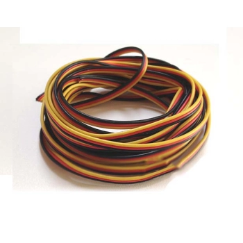 Przewód serwa trójżyłowy 3 x 0,13 mm/1 mb płaski (HITEC)
