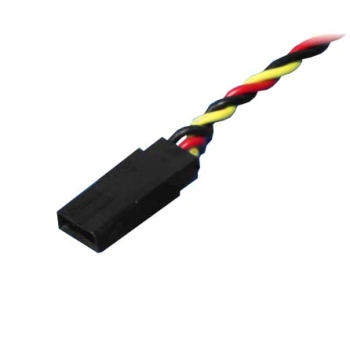 Przewód serwa z gniazdem, skręcony (JR) 30cm 3x0,33