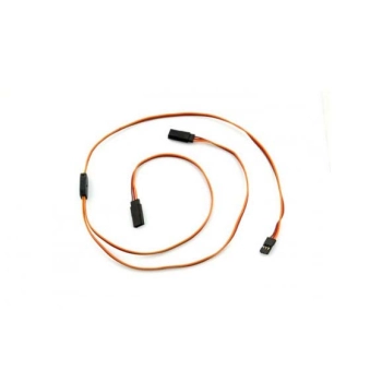 Y - kabel rozgałęziacz 45 cm (JR) - 0,13mm2 26AWG - płaski - MSP