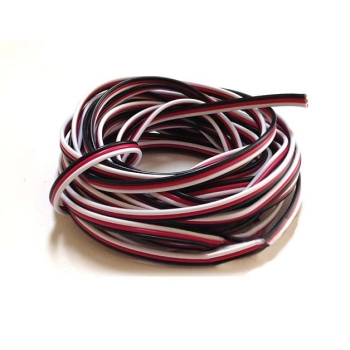 Przewód serwa trójżyłowy 3 x 0,20 mm/1 mb płaski (FUTABA)