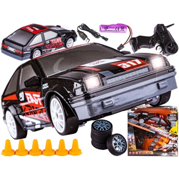 Samochód Do Driftu, Auto RC Drift 1:24 2,4 GHz 4WD CZARNY
