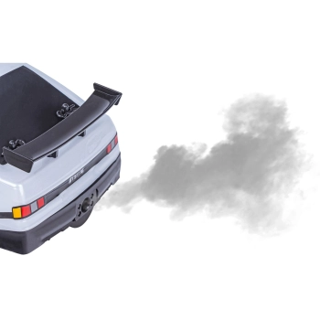 DUŻY Samochód Do Driftu Auto RC Drift 1:16 2,4 GHz PARA DYM Biała Toyota 4WD LED