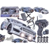 DUŻY Samochód Do Driftu Auto RC Drift 1:16 2,4 GHz PARA DYM Grafitowy Mustang 4WD LED