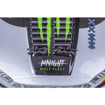 DUŻY Samochód Do Driftu Auto RC Drift 1:16 2,4 GHz PARA DYM Grafitowy Mustang 4WD LED