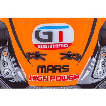 DUŻY Samochód Do Driftu Auto RC Drift 1:16 2,4 GHz PARA DYM 4WD Pomarańczowy Nissan GTR LED