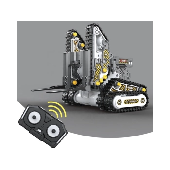 Klocki 176 El. Zestaw do składania MASZYNY BUDOWALNE 4w1 RC Koparka Czołg Wózek Widłowy Zdalnie Sterowane