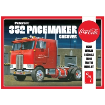 Model plastikowy - Ciężarówka Peterbilt 352 Pacemaker Cabover Coca-Cola 1:25 - AMT
