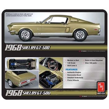 Model Plastikowy Do Sklejania AMT (USA) - 1968 Shelby GT500