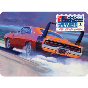Model Plastikowy - Samochód 1:25 1969 Dodge Charger Daytona (USPS Stamp Series Collector Tin)