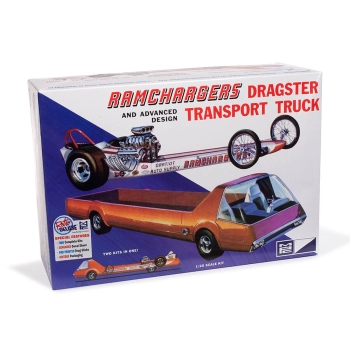 Model Plastikowy - Samochód 1:25 Ramchargers Dragster & Transporter Truck