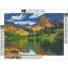 Haft Diamentowy, Obraz, Mozaika Diamentowa Diamond Painting, GÓRZYSTY KRAJOBRAZ 40x30cm