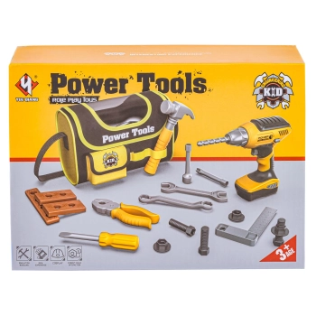 Torba Narzędziowa Zestaw Narzędzi Dla Małego Majsterkowicza, Wkrętarka + Akcesoria