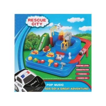 Interaktywny Tor Przeszkód + Pojazdy Ratunkowe, Zjazd Samochodowy Parking