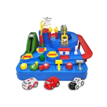 Interaktywny Tor Przeszkód + Pojazdy Ratunkowe, Zjazd Samochodowy Parking