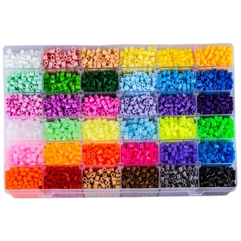 Koraliki Do Prasowania 12000szt, Prasowanka, Koraliki Uzupełniające Do Prasowanek, ORGANIZER 36 Kolorów Przecena 2