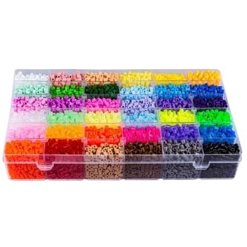 Koraliki Do Prasowania 12000szt, Prasowanka, Koraliki Uzupełniające Do Prasowanek, ORGANIZER 36 Kolorów Przecena 2