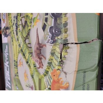 Duży Tor Samochodowy, Wyścigowy - Park Dinozaurów 270 El. ( 240 + 30 ) Przecena 1