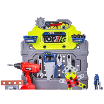 Zestaw Majsterkowicza Mechanika Warsztat Stolarski Walizka Stolik Wkrętarka Narzędzia