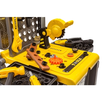 Warsztat Stolarski + Narzędzia 3w1 Skrzynka, Wózek, Stolik