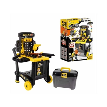 Warsztat Stolarski + Narzędzia 3w1 Skrzynka, Wózek, Stolik Przecena 1