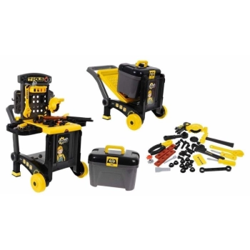 Warsztat Stolarski + Narzędzia 3w1 Skrzynka, Wózek, Stolik Przecena 1