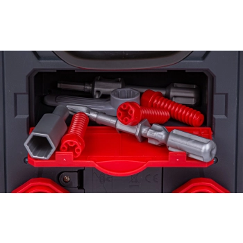 Zestaw Mechanika, Samochód Auto Silnik Do Rozkręcania, Warsztat 61 Elementów, Niebieski Porsche