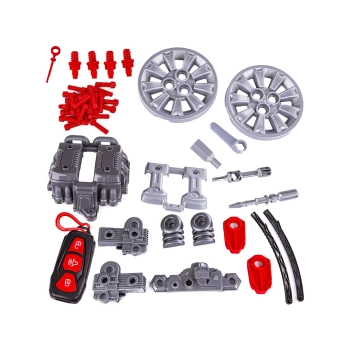 Zestaw Mechanika, Samochód Auto Silnik Do Rozkręcania, Warsztat 61 Elementów, Niebieski Porsche