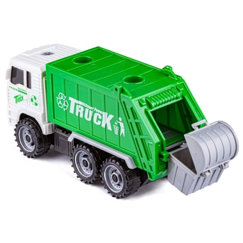 Ciężarówka Auto Samochód Śmieciarka Do Rozkręcania + Zestaw Koszy Na Śmieci