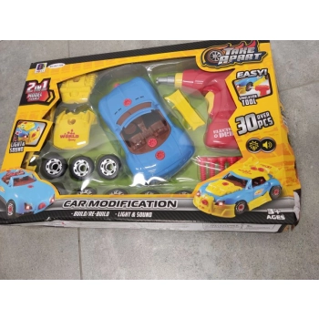 Zabawkowy samochód sportowy Bugatti do rozkręcania i skręcania Przecena 1