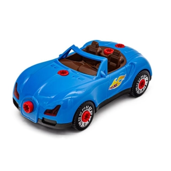 Zabawkowy samochód sportowy Bugatti do rozkręcania i skręcania Przecena 1