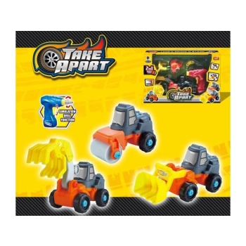 KOPARKA, SPYCH, WALEC do rozkręcania i skręcania, 3w1, Wkrętarka