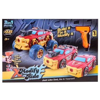 Sportowy, Terenowy Samochód do rozkręcania i skręcania 3w1 TUNING + Wkrętarka Monster Truck