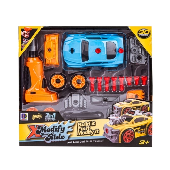 Sportowy Samochód do rozkręcania i skręcania 2w1 TUNING + Wkrętarka