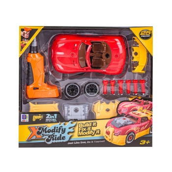 Sportowy Samochód do rozkręcania i skręcania 2w1 TUNING + Wkrętarka