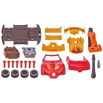 Sportowy Samochód do rozkręcania i skręcania 2w1 TUNING + Wkrętarka