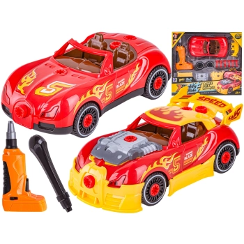 Sportowy Samochód do rozkręcania i skręcania 2w1 TUNING + Wkrętarka