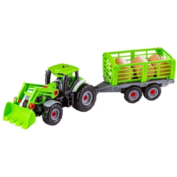 TRAKTOR Z NACZEPĄ Do Rozkręcania, CIĄGNIK Wkrętarka 52 EL.