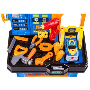 Zestaw Mechanika, Warsztat Samochodowy, Stolik + Narzędzia