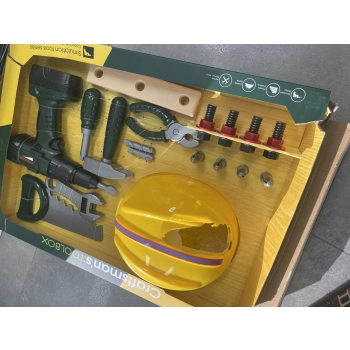 Zestaw Małego Majsterkowicza, Narzędzia, Wkrętarka + Akcesoria Przecena 1