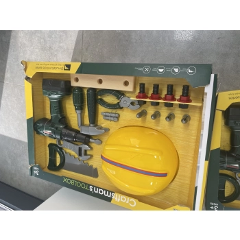 Zestaw Małego Majsterkowicza, Narzędzia, Wkrętarka + Akcesoria Przecena 1