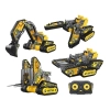 Klocki 176 El. Zestaw do składania MASZYNY BUDOWALNE 4w1 RC Koparka Czołg Wózek Widłowy Zdalnie Sterowane