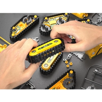 Klocki 176 El. Zestaw do składania MASZYNY BUDOWALNE 4w1 RC Koparka Czołg Wózek Widłowy Zdalnie Sterowane