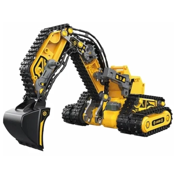 Klocki 176 El. Zestaw do składania MASZYNY BUDOWALNE 4w1 RC Koparka Czołg Wózek Widłowy Zdalnie Sterowane